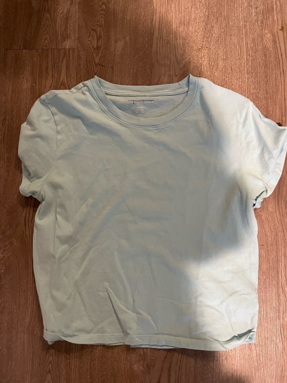 American Eagle Outfitters Light Blue Crewneck Tee